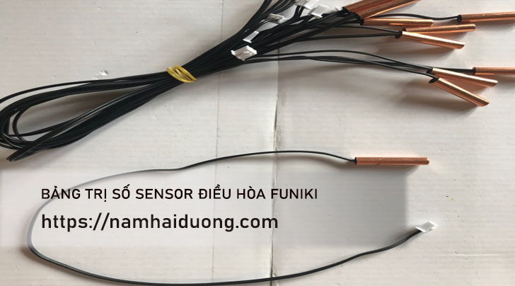 Bảng trị số sensor điều hòa Funiki