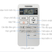 Cách sử dụng điều khiển điều hòa Toshiba ?