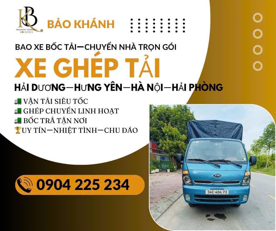 Dịch vụ xe tải ghép hàng Hà Nội-Hải Dương-Hưng Yên ?