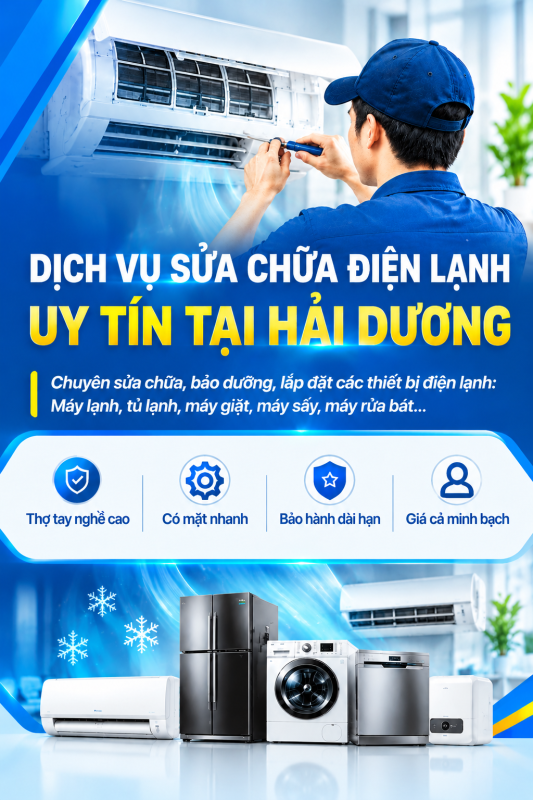 Dịch vụ sửa điện lạnh hải dương